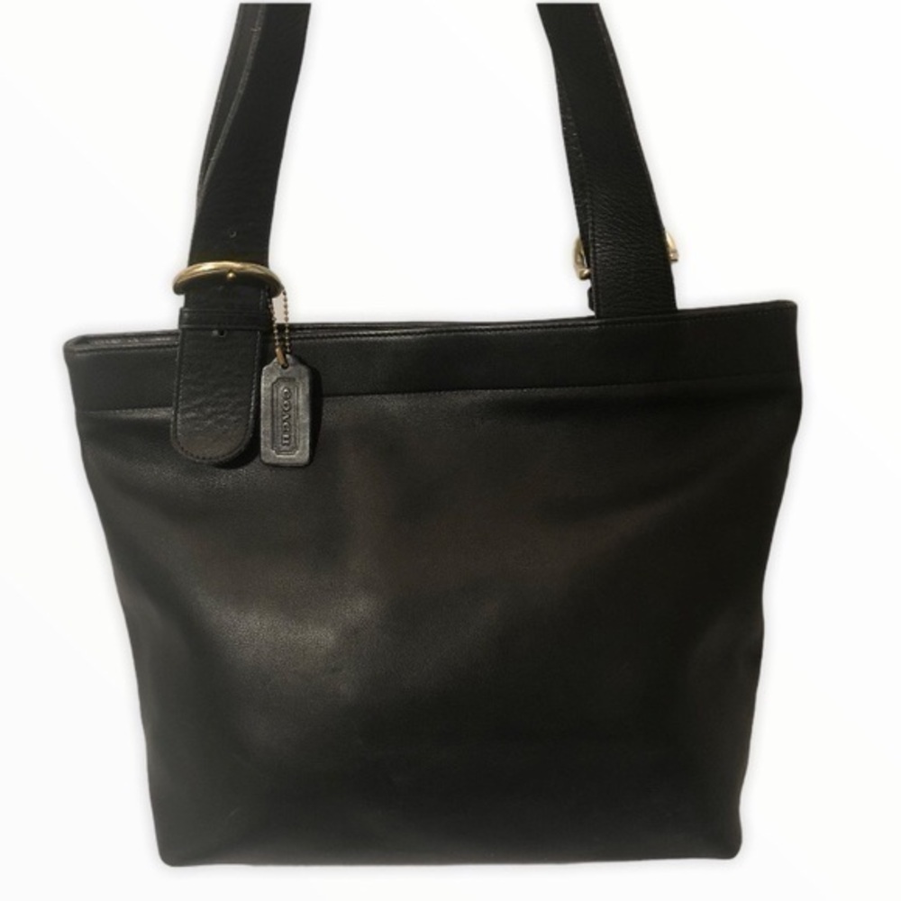 Coach vintage black leather Lafayette bag 4140